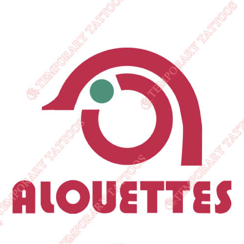Montreal Alouettes Customize Temporary Tattoos Stickers NO.7610